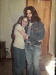 Christy and her husband as teenagers